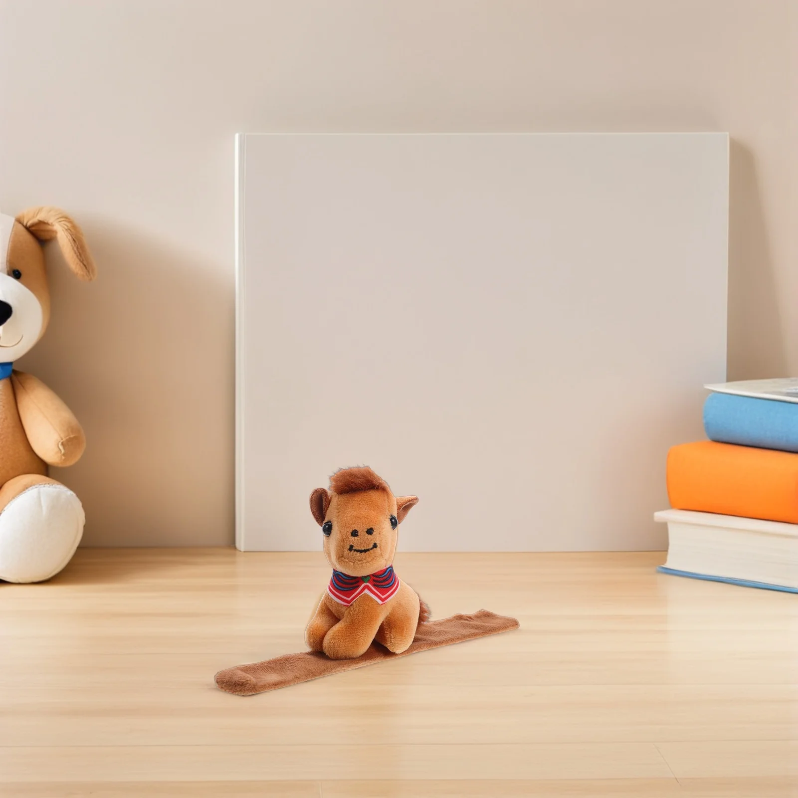 

Horse Slap Bracelet Small Soft Stuffed Animal Wristband Kids Birthday Party Favor Zodiac Celebration Gift Toy Horse