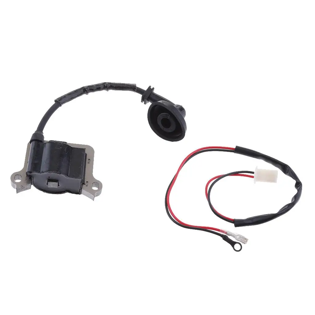 

Ignition Coil Spark Plug for 2 Stroke Pocket Bike Scooter 43cc
