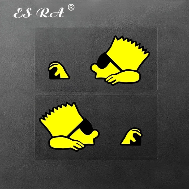 

Fun Cartoon Driver Reflective Stickers Car Motorcycle Decoration Decals Car Body And Window Glass Waterproof Stickers