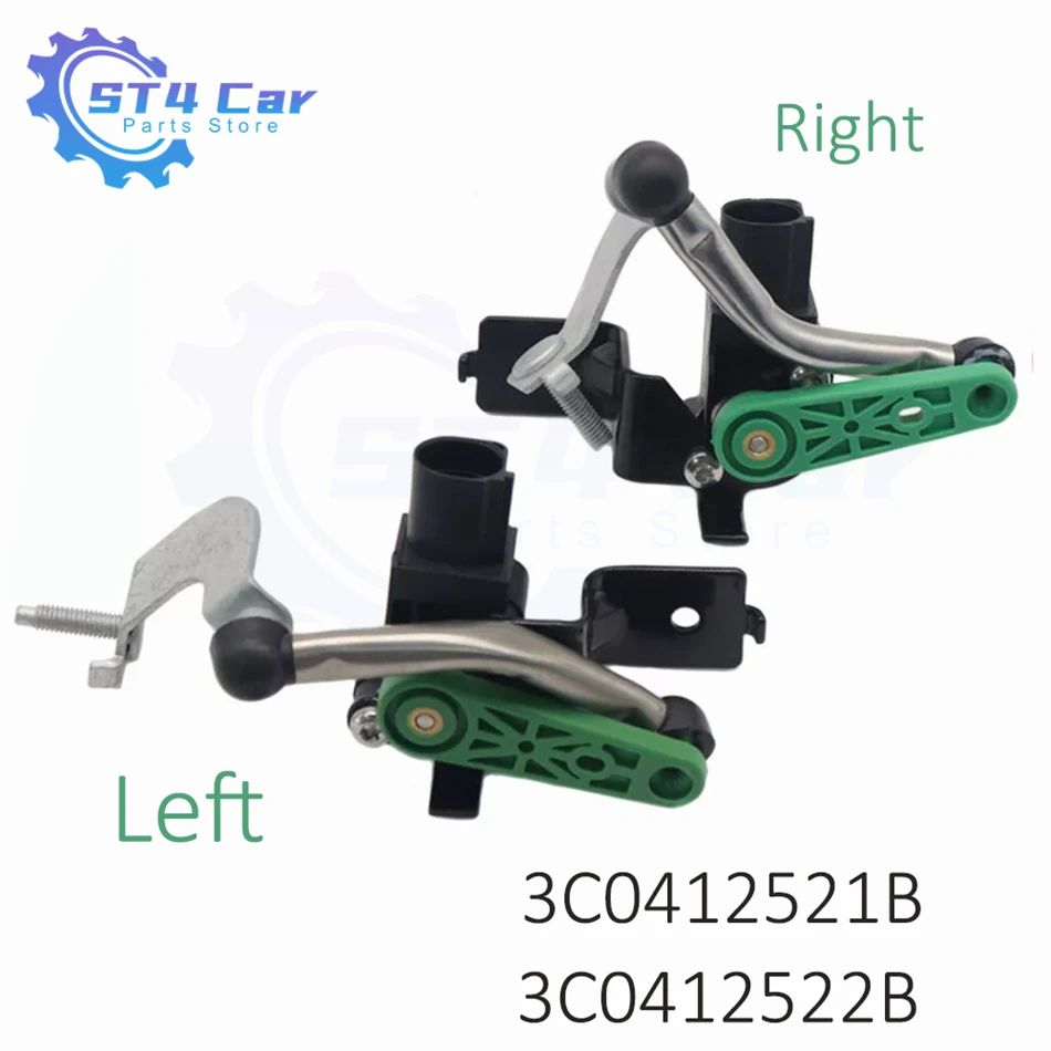 

3C0412522B 3C0412521B Headlight Level Front Left Right Sensor For Audi Q3 VW Golf Tiguan CC Eos Passat Rabbit GTI