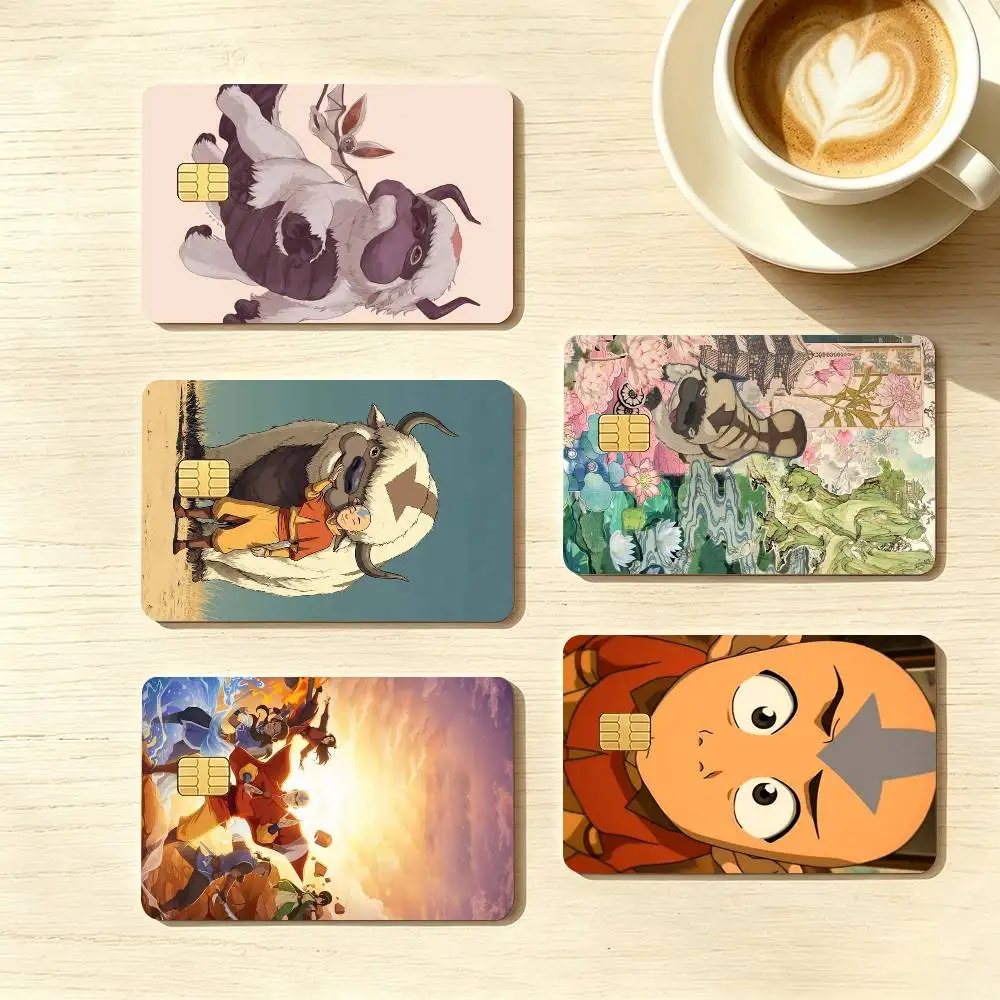 A-Avatar The Last Airbender Credit Card HD Stickers Game Card Decal Small Chip Waterproof Sticker Gift