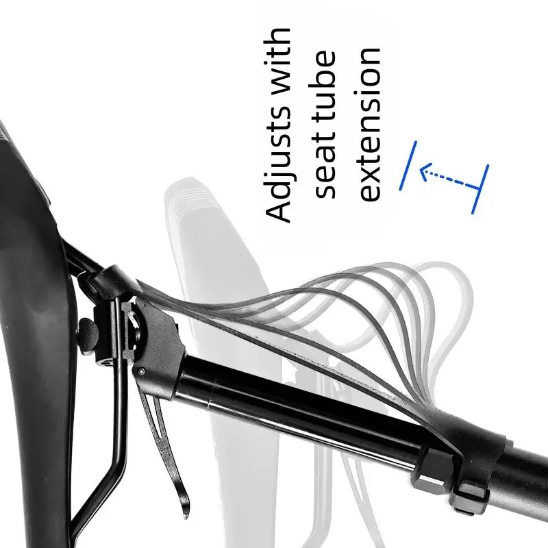 

Bike Hydraulic Seatpost Mudguard Silicone Rubber Expansion Seatpost Adjustment Guard Black S/M/L -Sync Telescopic