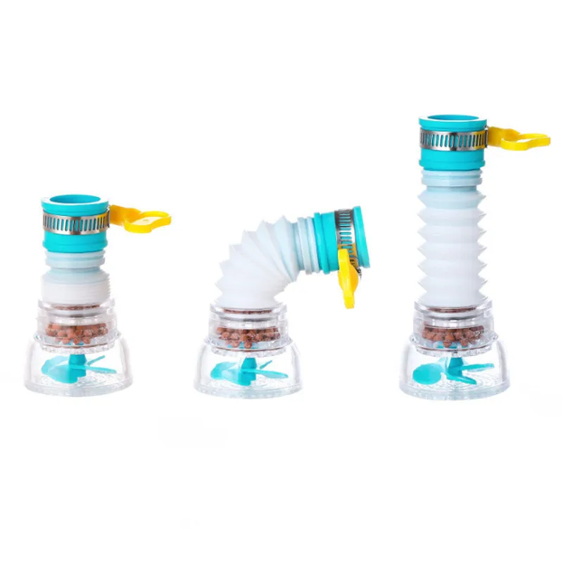 Stretchable Faucet 360 Degree Rotating Extensible Drain Device Portable Medical Stone and Splash-Proof Water Filters