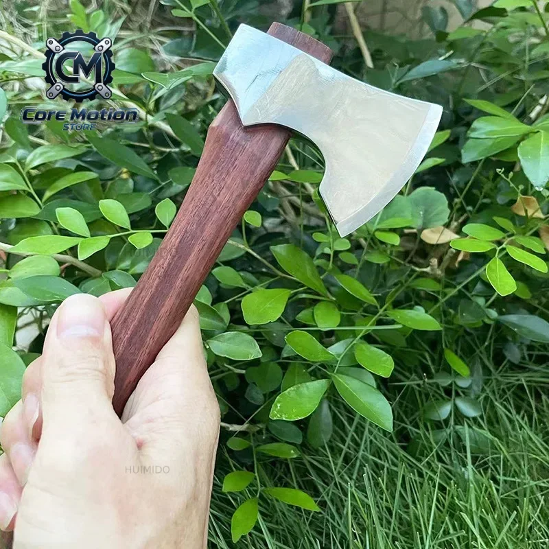 Camping Outdoor Axe ,Tactical Axes Gift For Man Wood Handle With Leather Sheath Box Dropshipping
