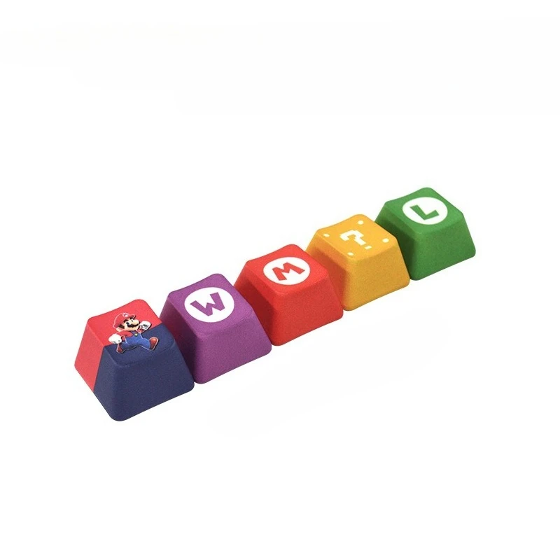 5pcs/lot Game PBT Key Cap Keyboards Accessories Decoration Anime Set Keycaps Office Gadgets Toys Gifts view 2
