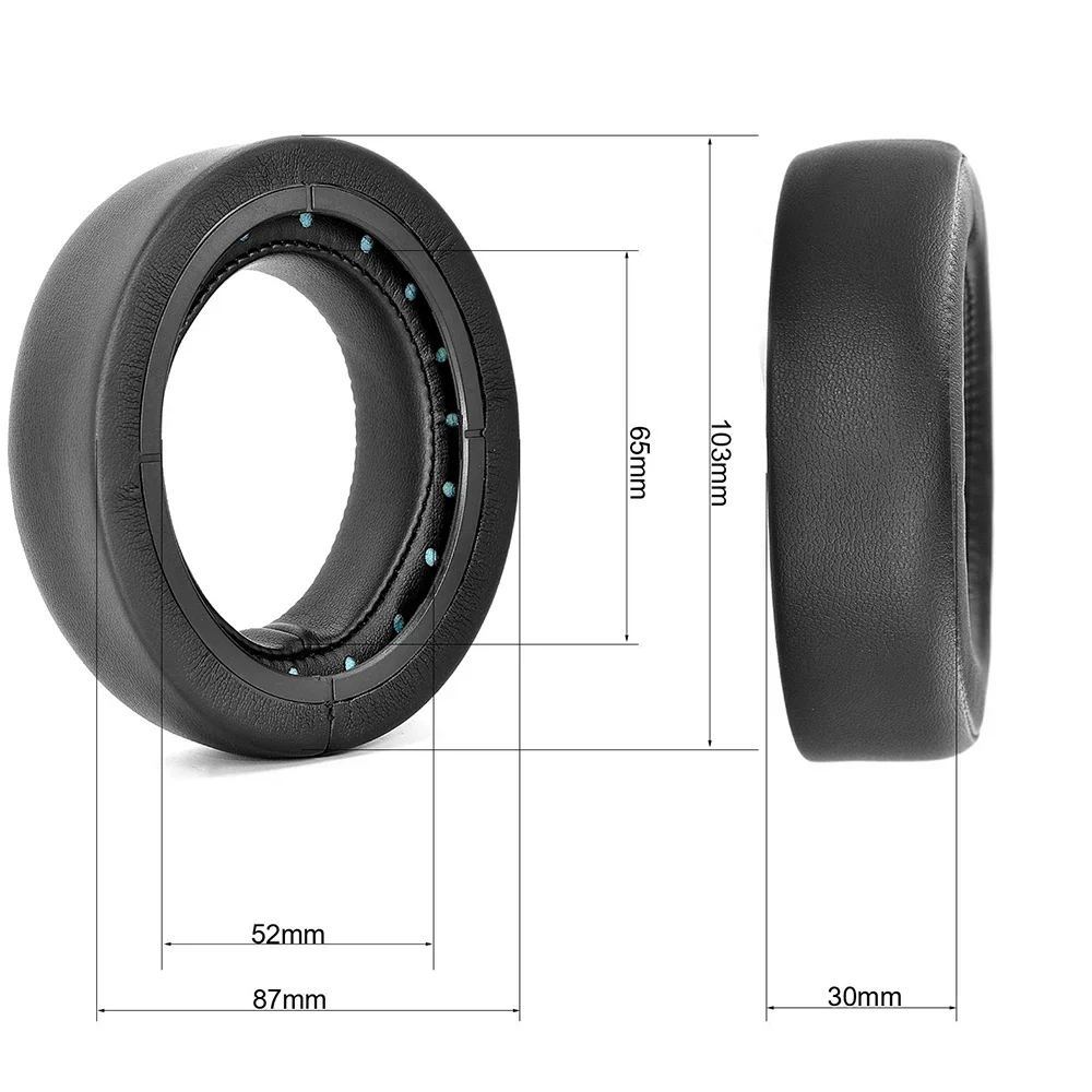 YAYINCC Ersatz-Kopfhörer Lederhülle Kopfband Ohrenschützer-Abdeckung Ohrpolster für CORSAIR HS50 HS60 HS70 Pro Bluetooth-Headset – Detail 2