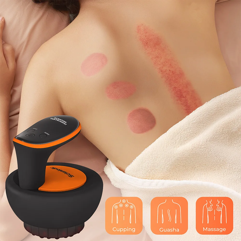

Physiotherapy Suction Cup Electric Guasha Cupping Massager Household Vacuum Massager Suction Cups Electric Scraping Body Cupping