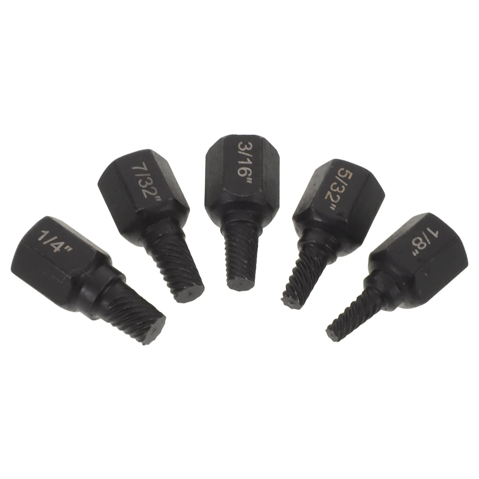 

5Pcs Multi Spline Broken Bolt Extractor Spiral Flute Damaged Screw Remover Set for Removing Broken Screws Nuts Workshop Tools