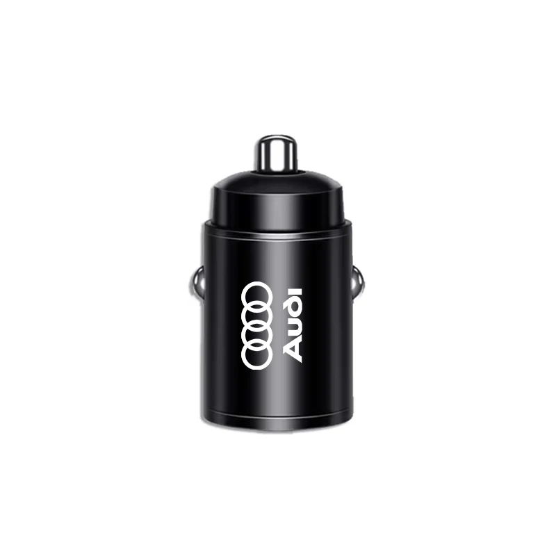 Car Charger Fast Charging Mini Pull Ring Car Phone Charger Accessories For Audi A4 B5 B6 A3 A5 A6 C6 C5 A1 A7 A8 Q2 Q3 Q5 Q7 Q8