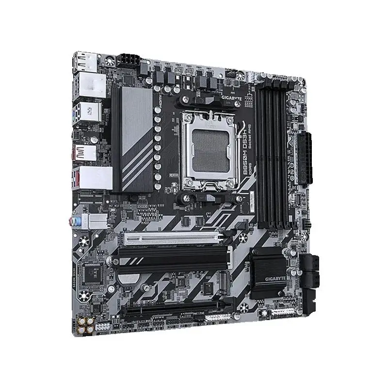 GIGABYTE B850M DS3H 8 + 2 + 2 مصدر طاقة Micro-ATX AMD B850 DDR5 192GB 8200 (OC) MHz M.2 مقبس AM5 لوحة أم جديدة