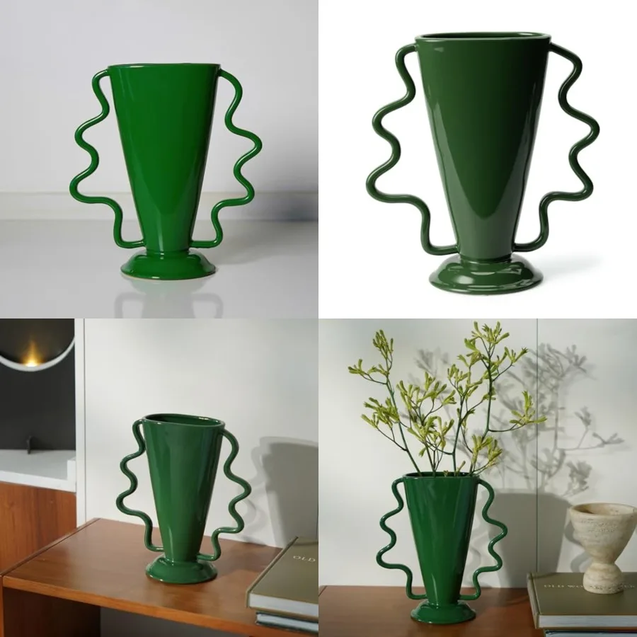 

Medieval Flower Vessel Living Room Entrance Personalized Simple Wabi Sabi Decorative Ornament Ceramic Ornament