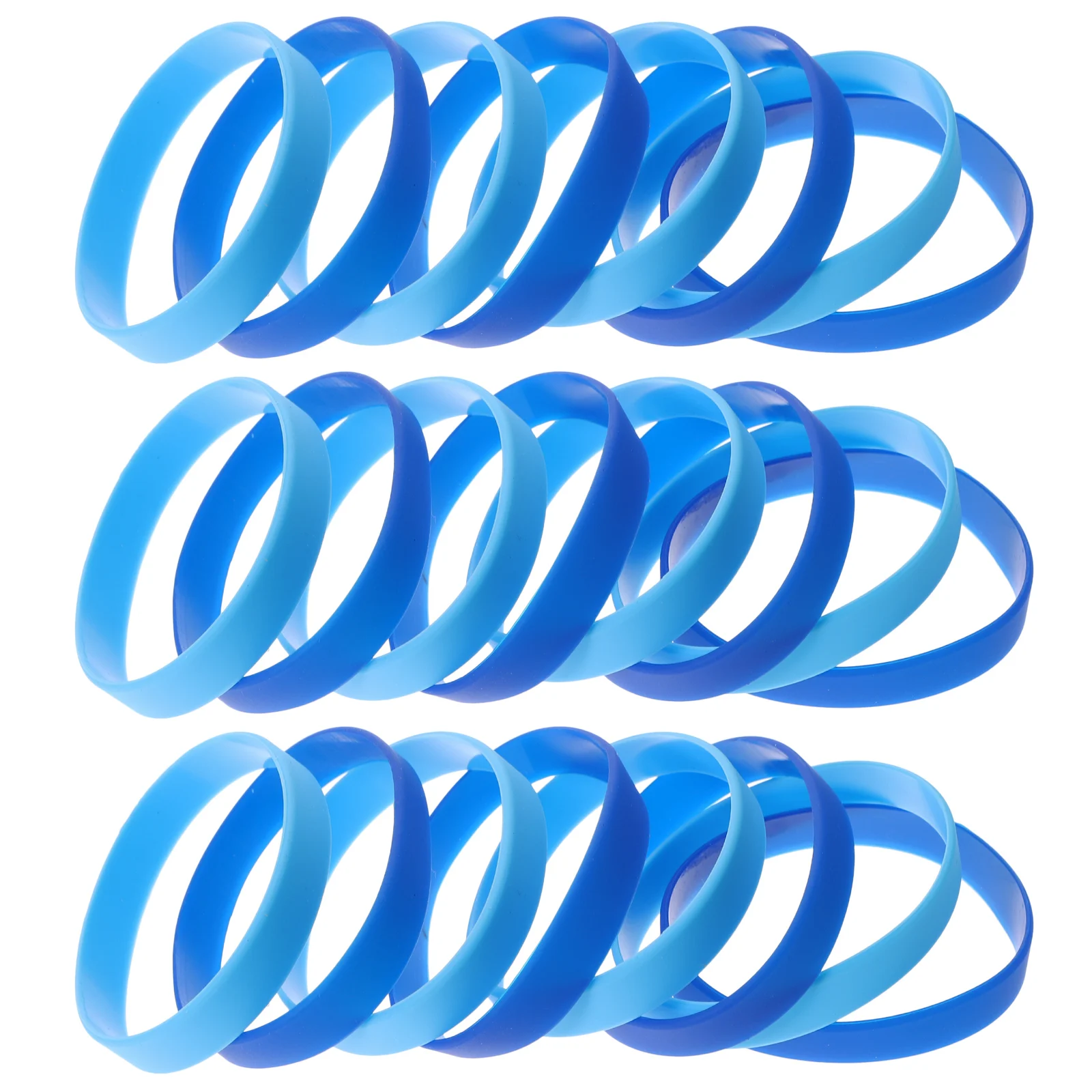 

24pcs Silicone Bracelets Elastic Wristbands Sports Events Multifunctional Decorative Straps Lightweight Durable Comfortable