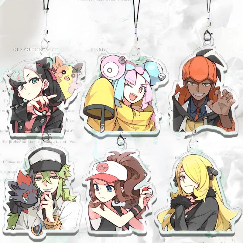 

Акриловая цепочка для телефона Marnie, карманный монстр, мультфильм Acg Raihan Iono, студенческое украшение, кавайная студенческая сумка, брелок для ключей, подарок для сбора