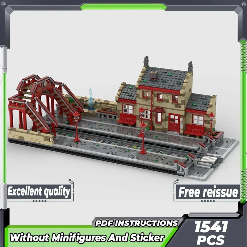 Movie Street Scene Model Moc Building Bricks Hogsmeader Station Technology Modular Blocks Gifts Christmas Toys DIY Sets Assembly