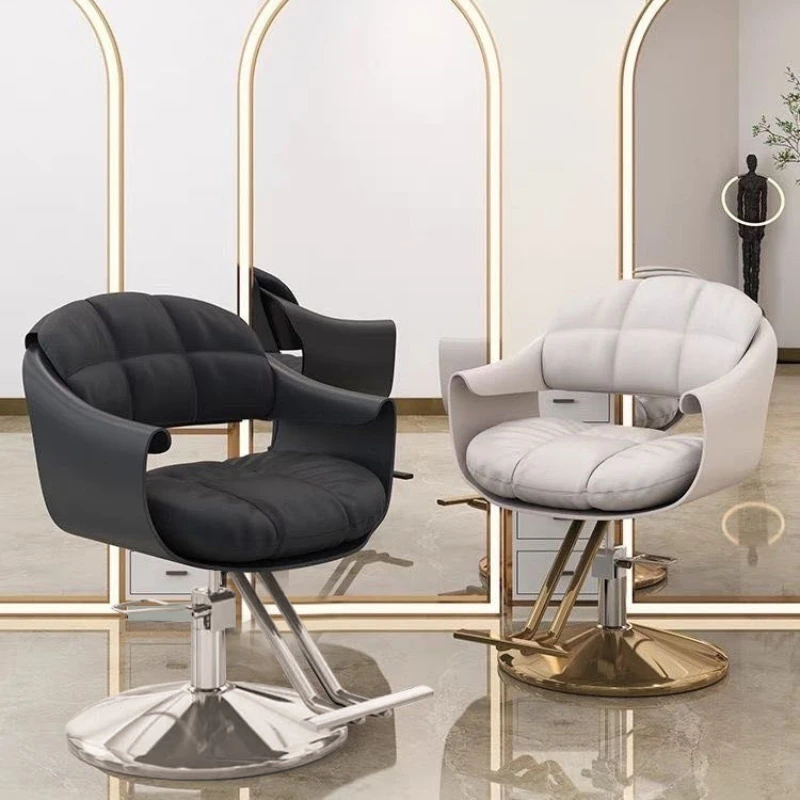 

Swivel Chair Salon Hair Stylist Desk Vanity Barber Professional Chairs Furniture Hairdressing Armchairs Auxiliary Items Beauty