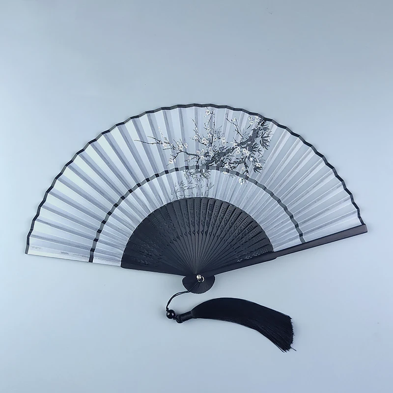 

Women's Hand Fan Summer Cool Folding Bamboo Fan Outdoor Travel Selfie Decoration Matching Clothing Wedding Hand Fan Personalized