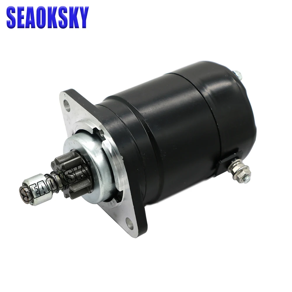 Starter Motor 9 Tooth For Tohatsu Mercury Outboard Motor M25C M30C M40C 346-76010-0; 853805A1, 334760100M, 346760100