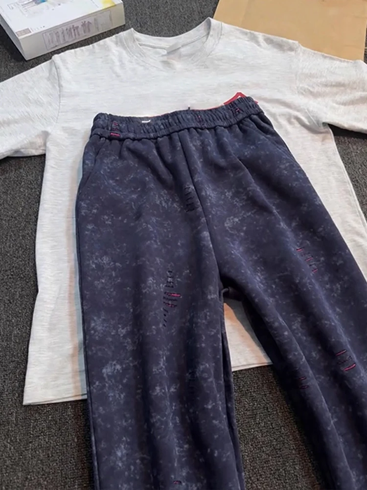 

Мужские повседневные брюки Cleanfit k, синяя цветная блузка с завышенной талией, осенний спорт, свободный крой, прямые брюки, удобные, неудачные