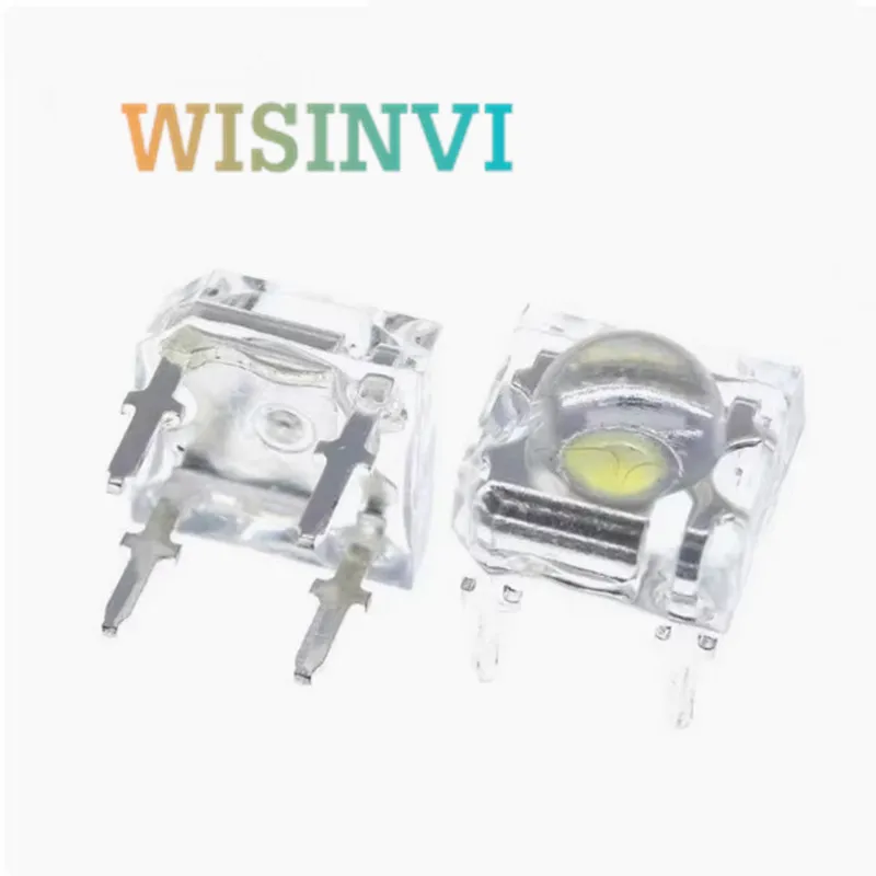 50pcs F5 5mm Piranha LED White RED Bule Green Yellow Amber Clear LED Diode Light Emitting Diodes 4-pins DIP LED