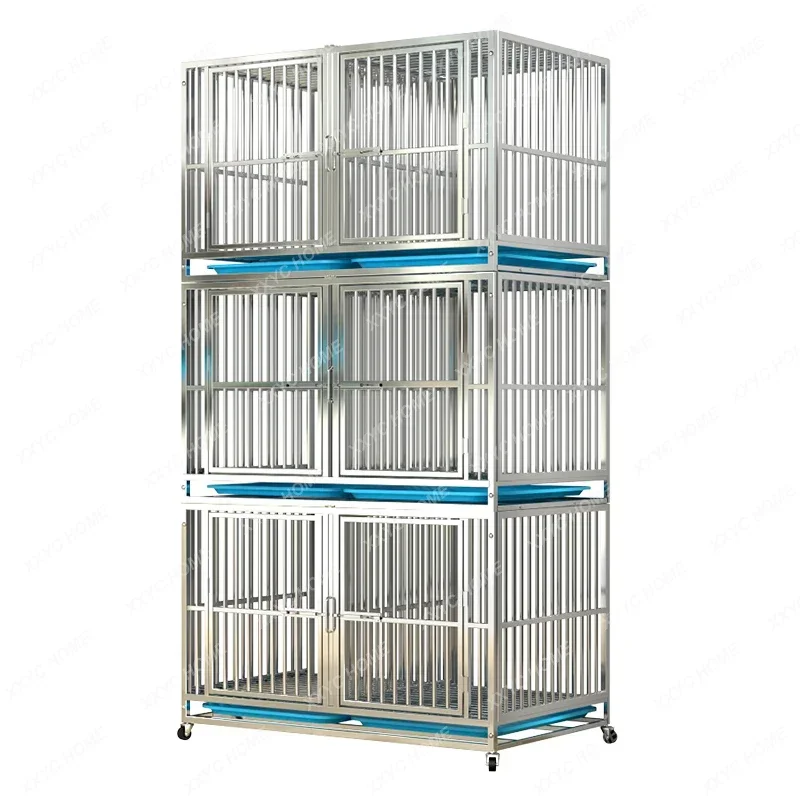 Breeding Cage Partition Cage Foster Cage Single Layer Double Layer Three Layer for Cats and Dogs Large, Medium and Small Dogs