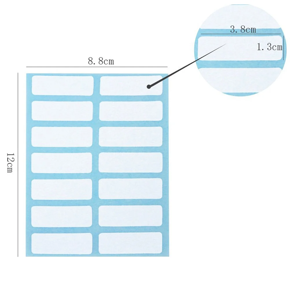 6 قطعة ملصقات للتسمية اللاصقة بطاقة الأسعار متعددة الوظائف لتسجيل المستندات وأسماء الحفلات وأسعار المتاجر والمستشفيات #2