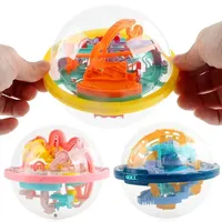 Maze Ball Mini 3D Magic Puzzle Intelligence & Idea Perplexus Maze Game Labyrinth Gifts Display Stand for Kids and Adults