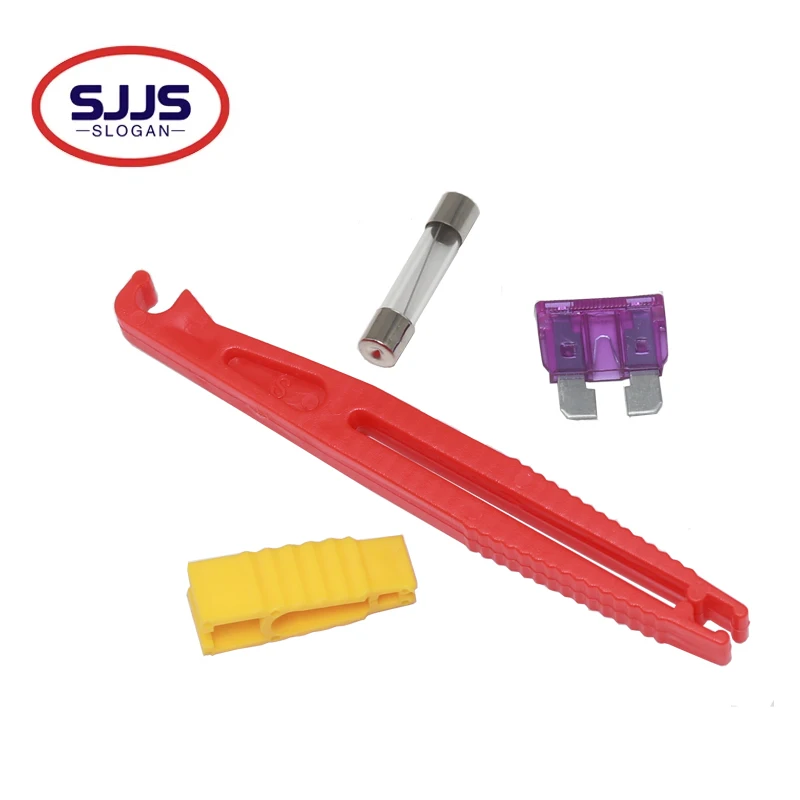 【5-1-шт】-Съемник-предохранителей-Автомобильные-зажимы-для-предохранителей-Инструменты-для-удаления-экстрактора-Инструменты-безопасности-Аксессуары-Автомобильный-фургон-Лезвие-Мини-пластик
