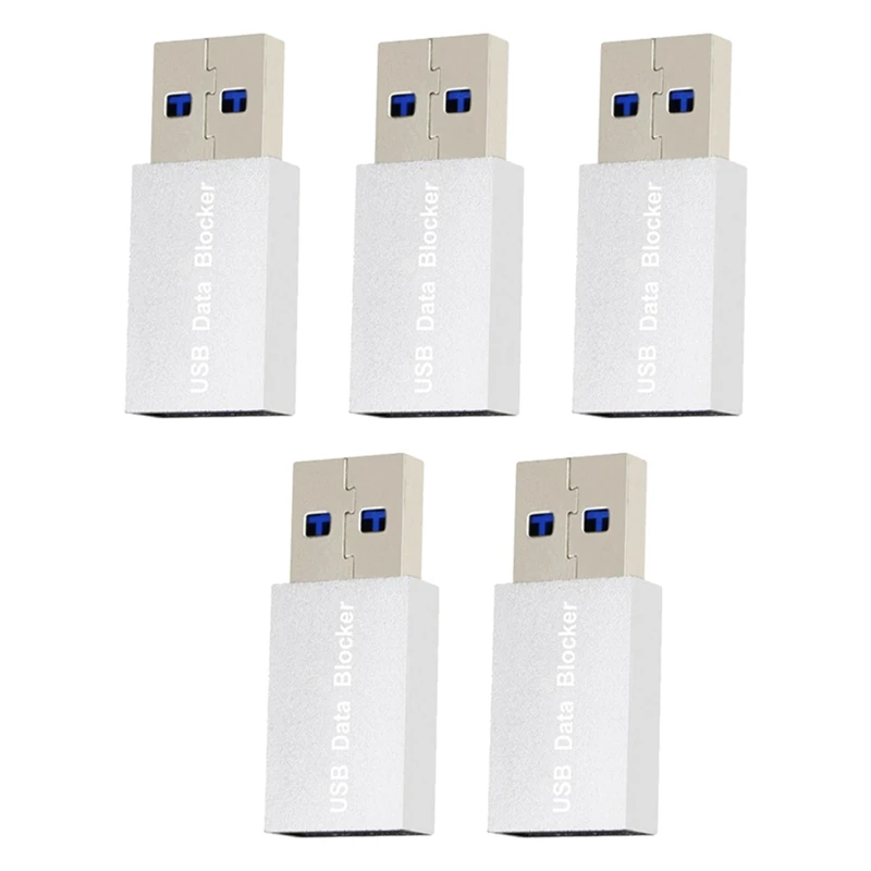 

5PCS USB Data Blocker Charge-Only USB Blocker Adapter For Blocking Data Sync Protect Against Juice Jacking