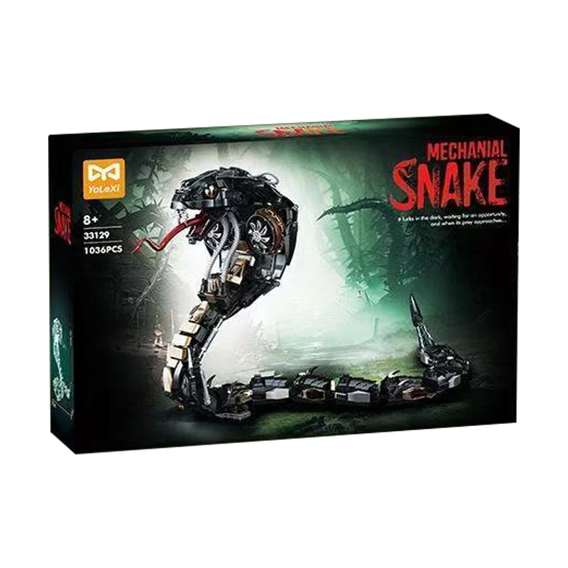 AUF LAGER 33129 MOC Technische Mechanische Cobra Bausteine Modell Schlange Ziegel Montage Spielzeug für Jungen Weihnachten geschenk Sets