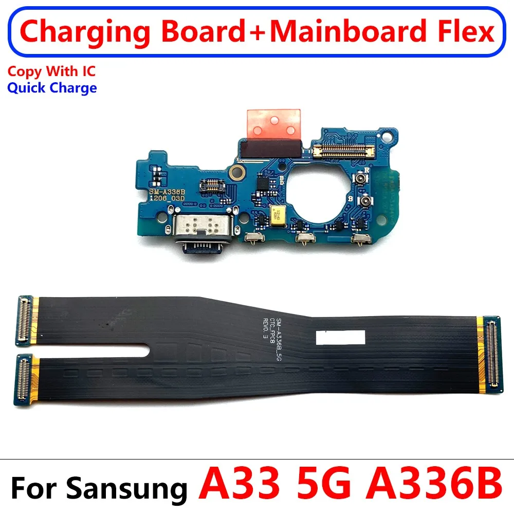 20Pcs，For Samsung A73 5G A22 4G A32 5G A72 A53 5G Motherboard Main Board Connect USB Charging Port Dock Board Flex Cable Micro