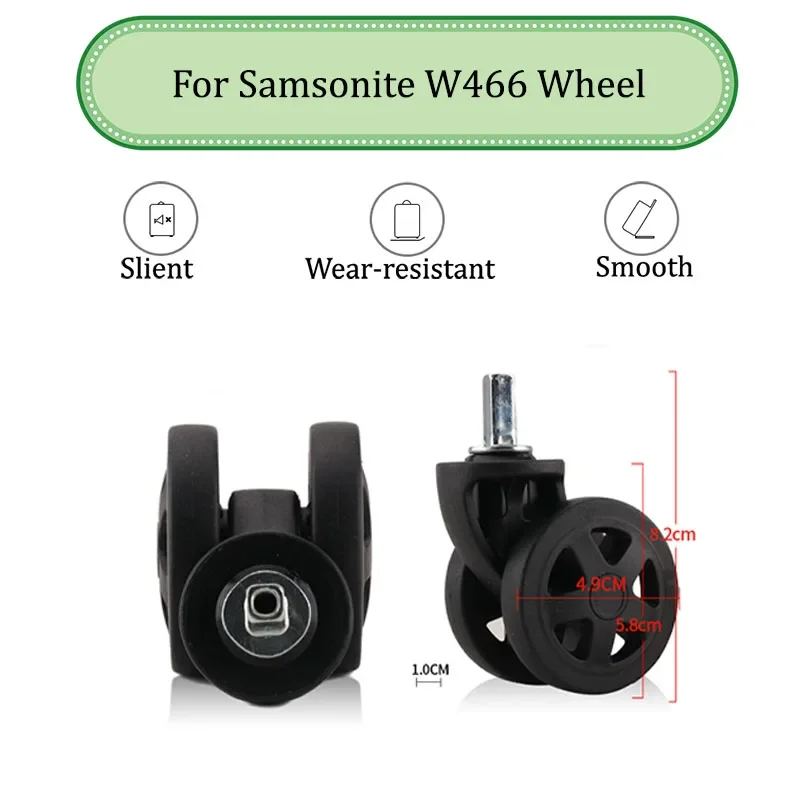 

W466 Universal Wheel Replacement Suitcase Convenient Silent Smooth Shock Durable Absorbing Rotating Accessories Caster Wheels