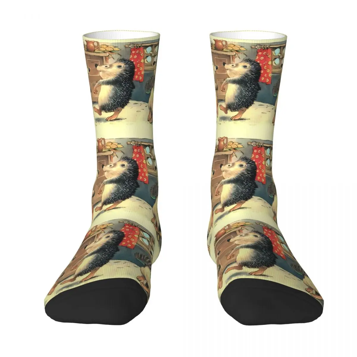 Hedgehog Sock Printed Man Polyester