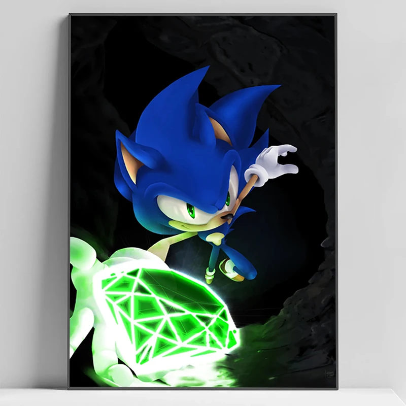 S-sonic-Póster de the h-hedgehog, pinturas grandes, decoración moderna para sala de estar, decoración del hogar con envío gratis, carteles para arte