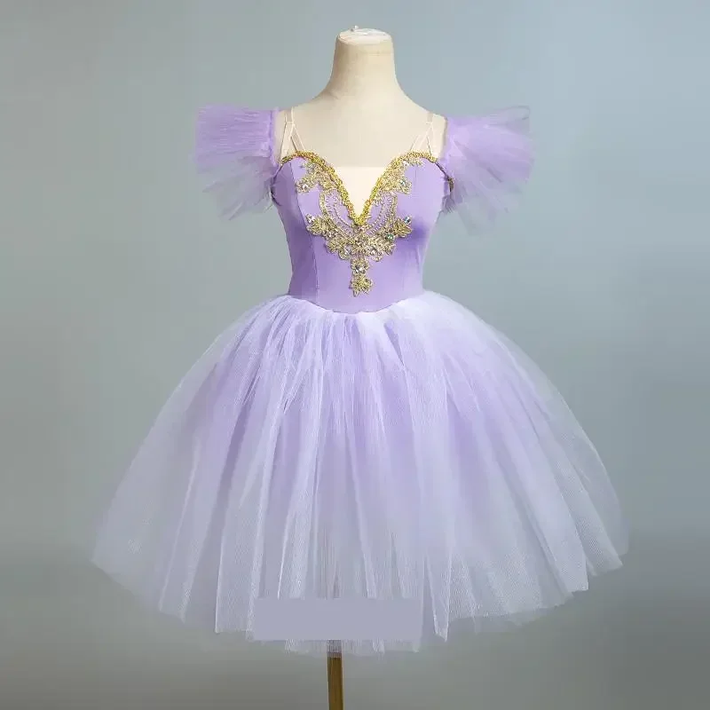 Long Professional Ballet Costume Classic Ballerina Performance Ballet Tutu Child Kid Girl Adult Princess Tutu Dance Ballet Dress