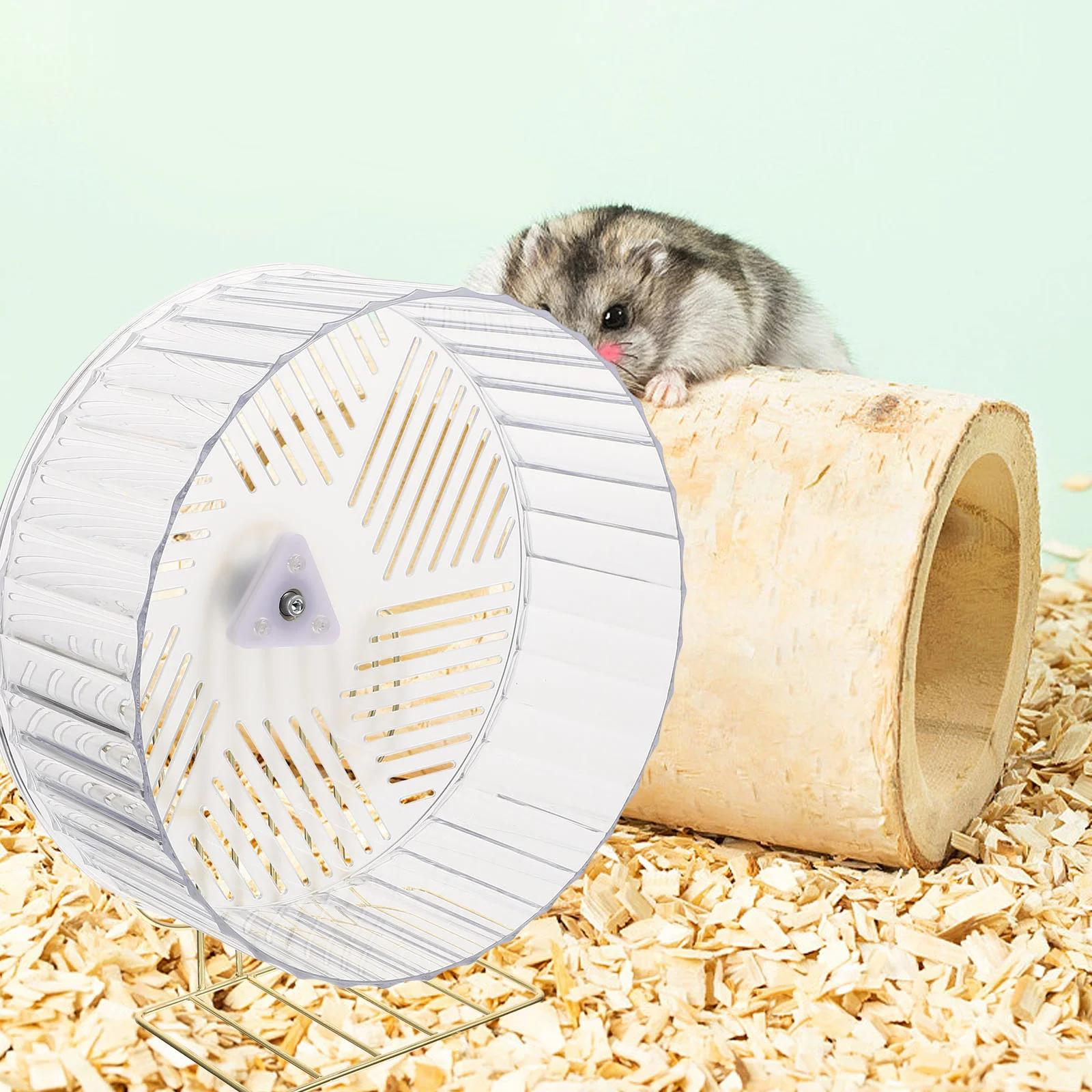 Wheel Hamster Silent Exercise Chinchilla Inch Quiet Running Rat Hedgehog Animal Wheels Saucer Toy Cage Exercising Gerbil Animals