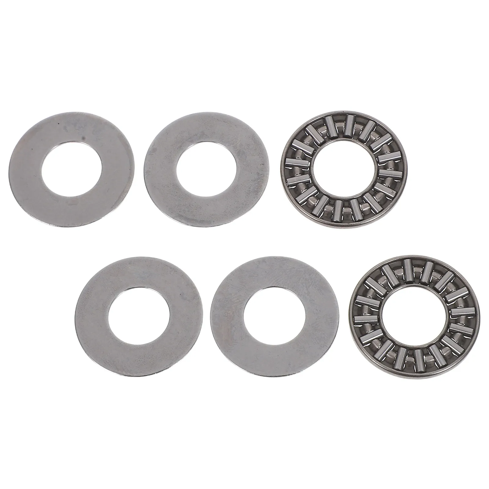 2pcs Flat Roller Bearing Set High Load Axial Thrust Needle Bearings For Industrial Machinery Automotive Transmission Systems