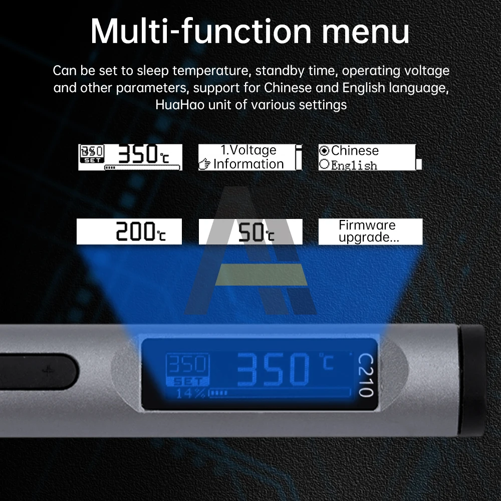 Penna per saldatore elettrico intelligente da 100W tipo-c penna per saldatura portatile digitale intelligente a temperatura costante regolabile