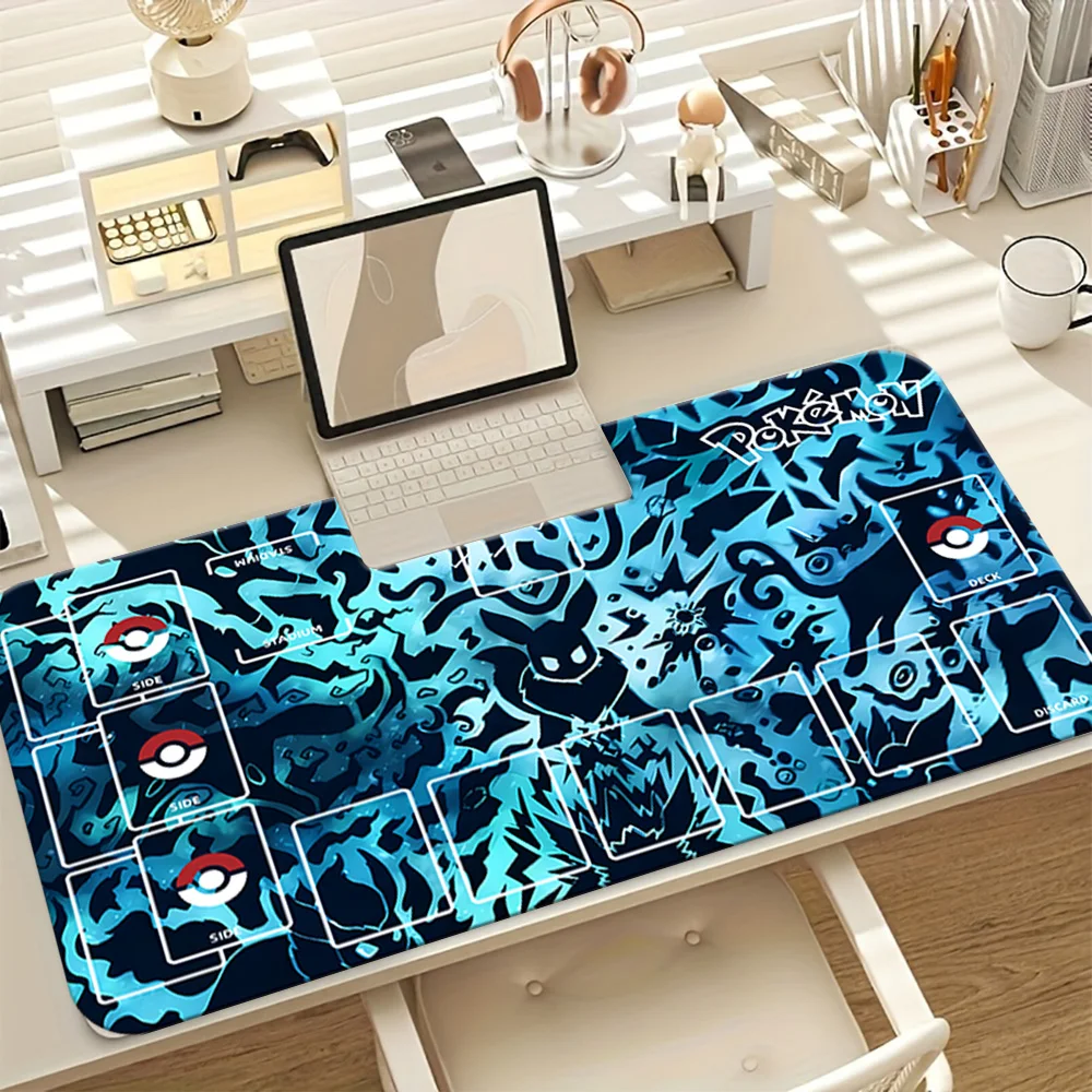 

Pokemon Umbreon Blue Abstract Art TCG Playmat Large Non-Slip Gaming Mouse Pad Desk Mat