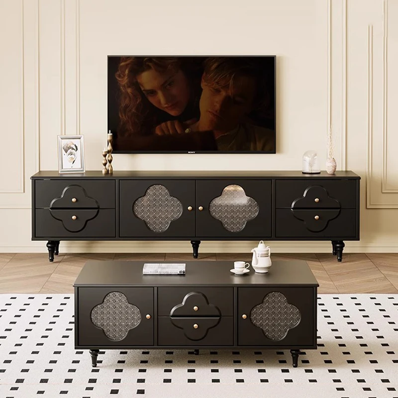 Classic Nordic Tv Stand Retro Luxury Universal With Storage Tv Stand Trendy Minimalist Rack Para Televisão Living Room Furniture