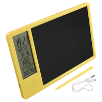 ABWG-Multifunctional Electronic Desk Calendar LCD Handwriting Board with Alarm Clock Humidity Temperature LCD Message