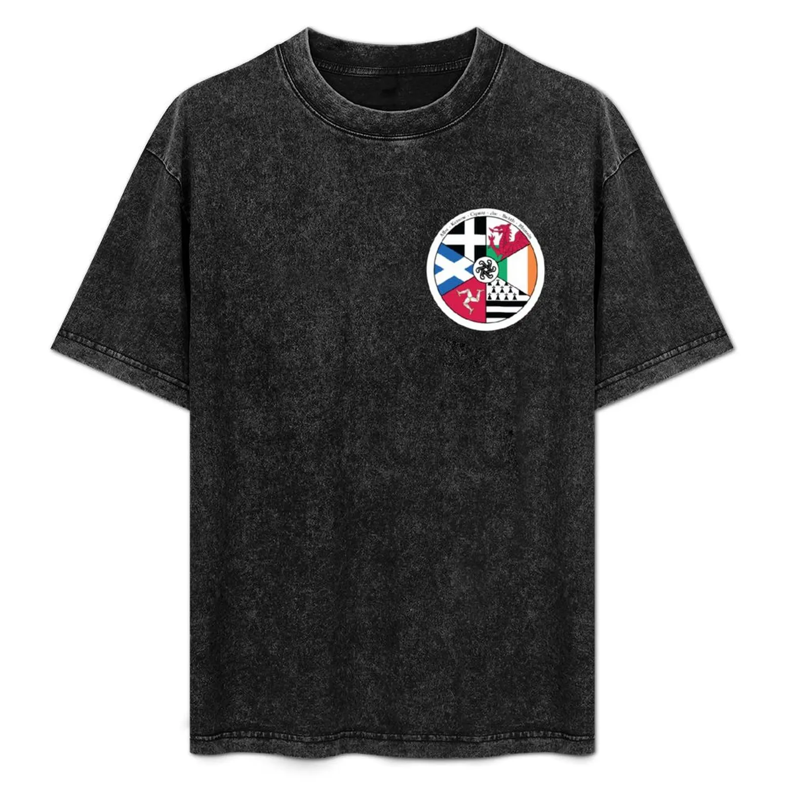 

Pan Celtic Flag Insignia T-Shirt Soft Casual Short Sleeve Cotton Tee