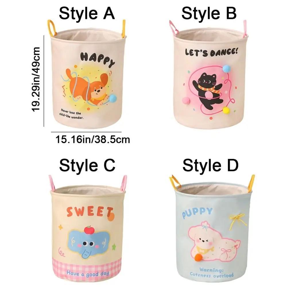 Non-woven Fabric Foldable Laundry Basket Space Saving with Handle Dirty Clothes Organizer Large Capacity