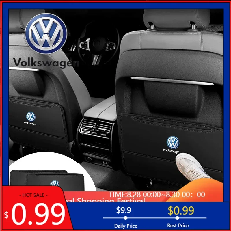 

Новинка 2026: Высококачественная защита спинки сиденья из полиуретана для VW Volkswagen Golf 5 6 7, Polo, Passat, Tiguan, Touran, Jetta, R-Line, GTI