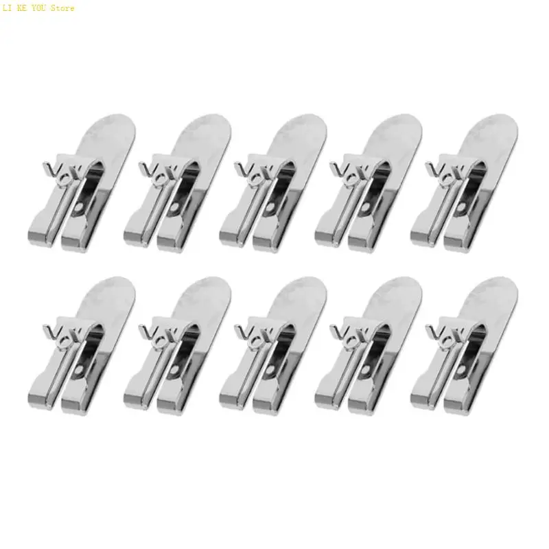 

W3JE Set of 10 Sturdy Metal Belt Hook Clips Clip Attachment For 18V Power Tool DCF620B DCF620D2 And More