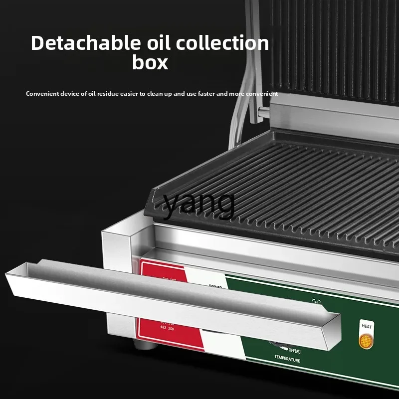 XC Commercial Full Pit Plate Grilling Furnace Single Head Electric Heating Papani Machine Double Head Fried Steak