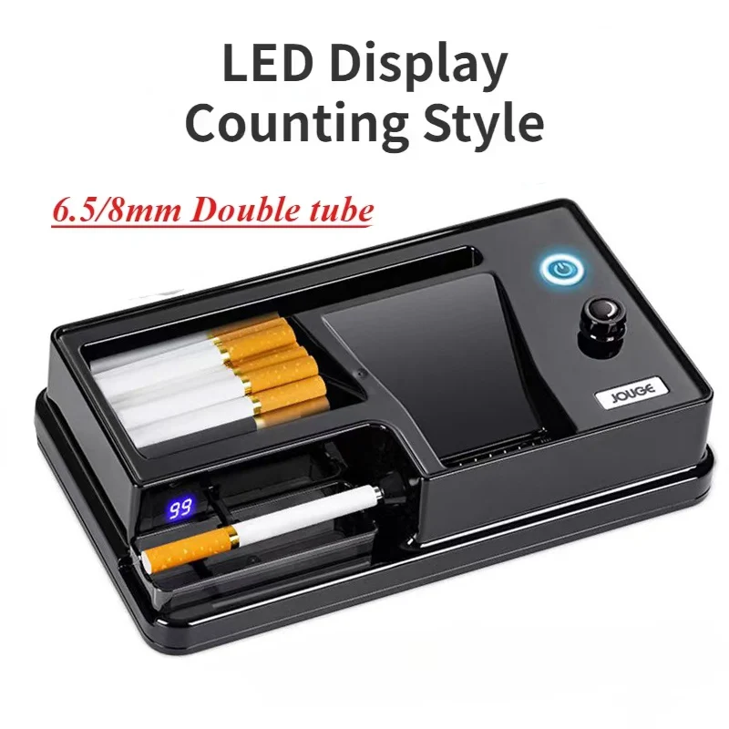 6.5/8mm Tube Electric Cigarette Rolling Machine 3 in 1 Automatic Cigarette  Rolling Machine Tobacco Infrared Sensing Injector