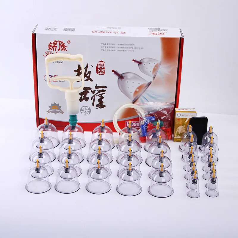 

32PCS Cup Vacuum Cupping Set Suction Pump Body Massager Acupuncture Massage Cups Magnet Therapy Home Chinese Medical Health Care