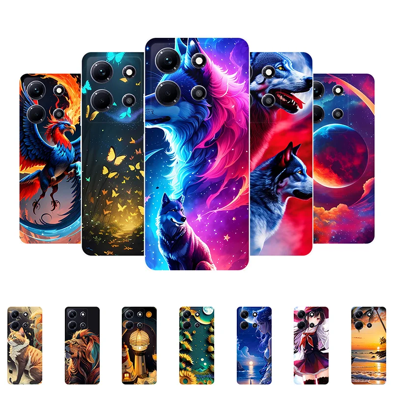 for Infinix Note 30 VIP Case Silicone Wolf Animal TPU Soft Protective Back Cover Case For Infinix Note 30 VIP X6710 Phone Case