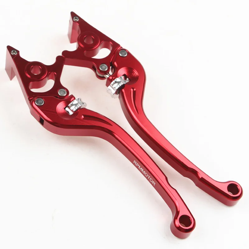 1 زوج العالمي CNC الألومنيوم قابل للتعديل والعتاد مزدوج مكبح قرصي دراجة نارية الفرامل رافعة مقبض لهوندا ياماها كاواساكي سوزوكي