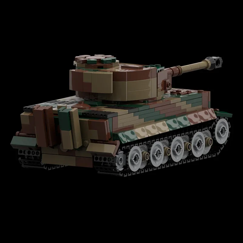 

807pcs MOC Tiger I Ambush Camo Creative Model Building Blocks Architecture Assembly DIY Idea Display Collectible Brick Gift Home
